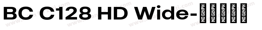 BC C128 HD Wide字体转换